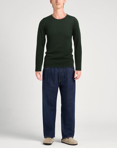 Man Sweater Green Size 36 Acrylic, Wool