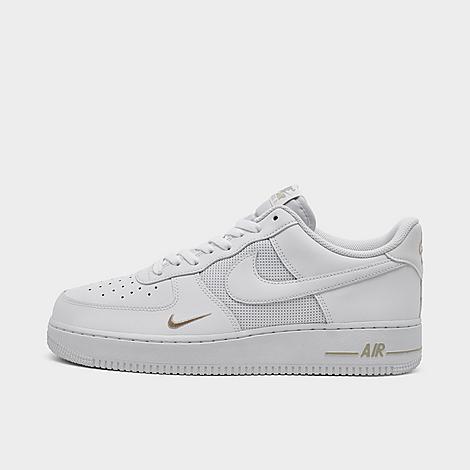 Men's Air Force 1 '07 LV8 Casual Shoes in White/Metallic Silver/Desert Khaki