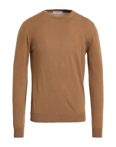 Man Sweater Camel Size 44 Wool, Cashmere
