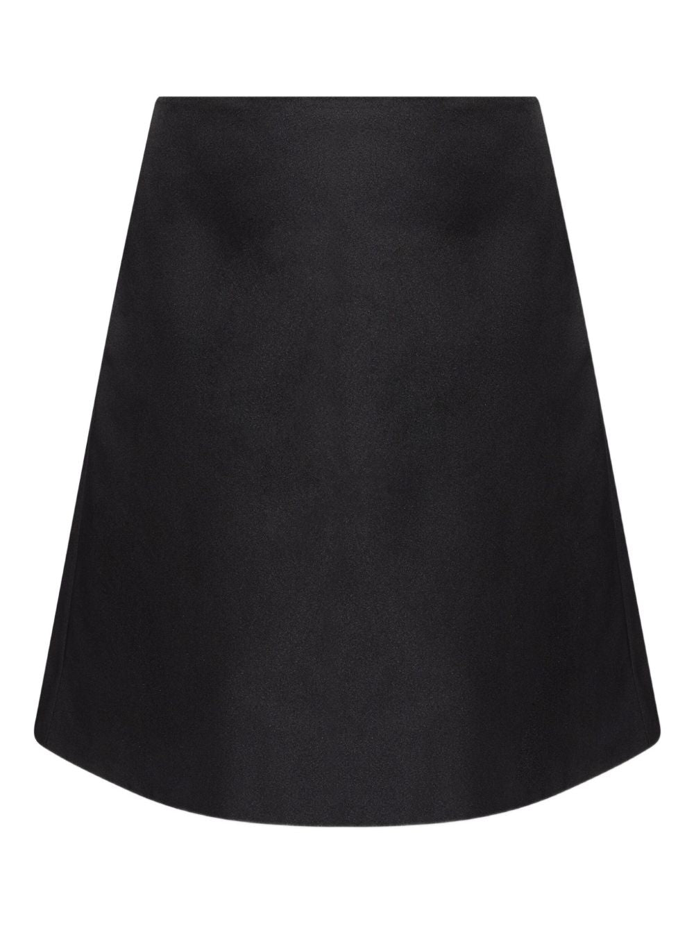 Satin A-line skirt