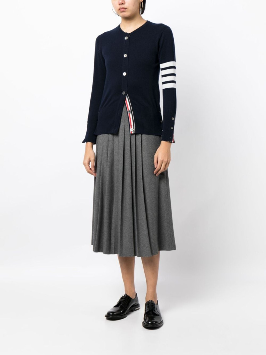 4-bar stripe cardigan