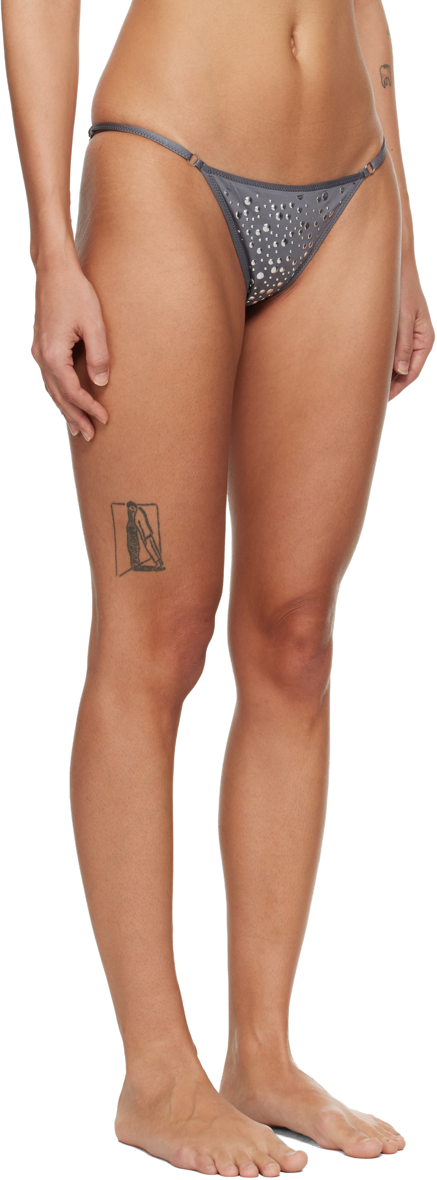 Gray Gaia Bikini Bottom