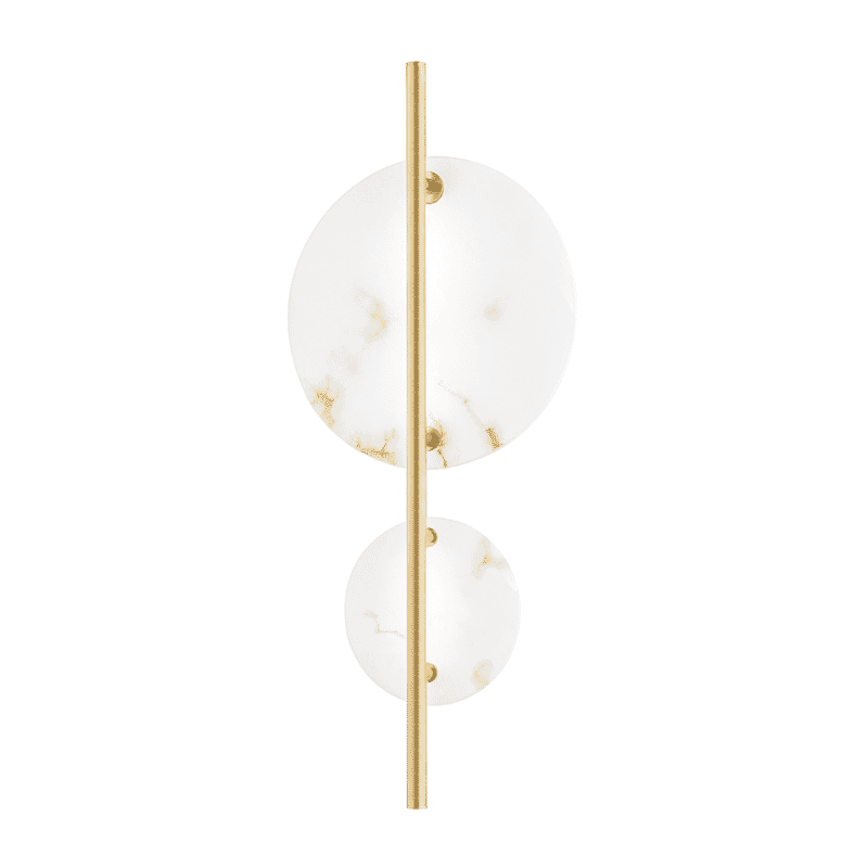 Hudson Valley Croft Wall Sconce in Aged Brass - 3400-AGB