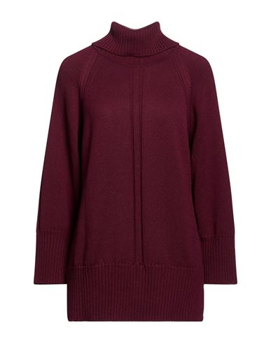 Woman Turtleneck Plum Size 10 Wool