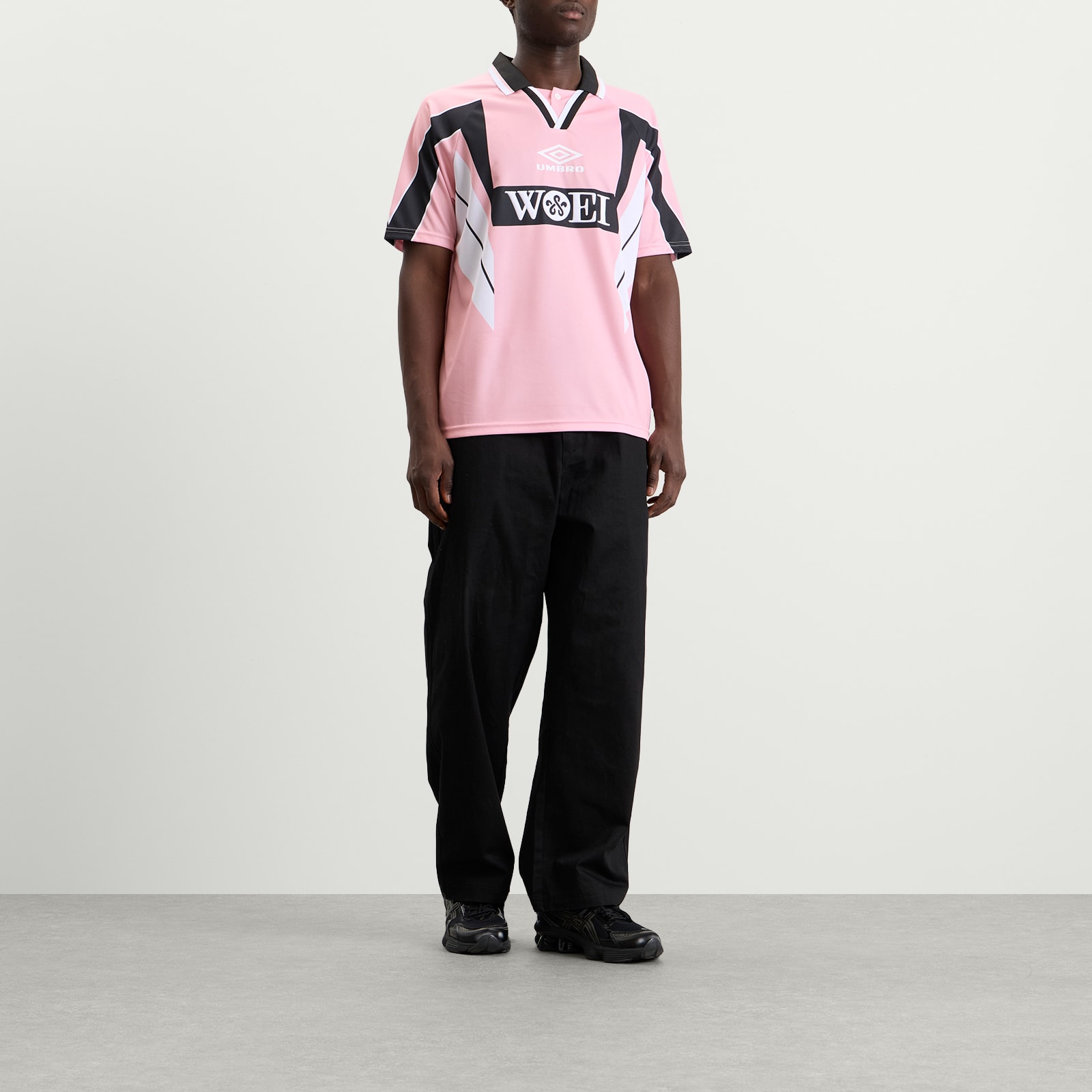 Men's x WOEI Away Jersey Top Pink/Black