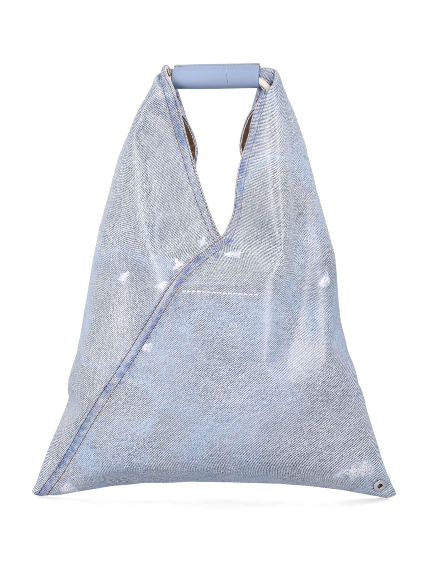 Japanese Bag Classic Small Light Blue Polyester Coating Tote - Women