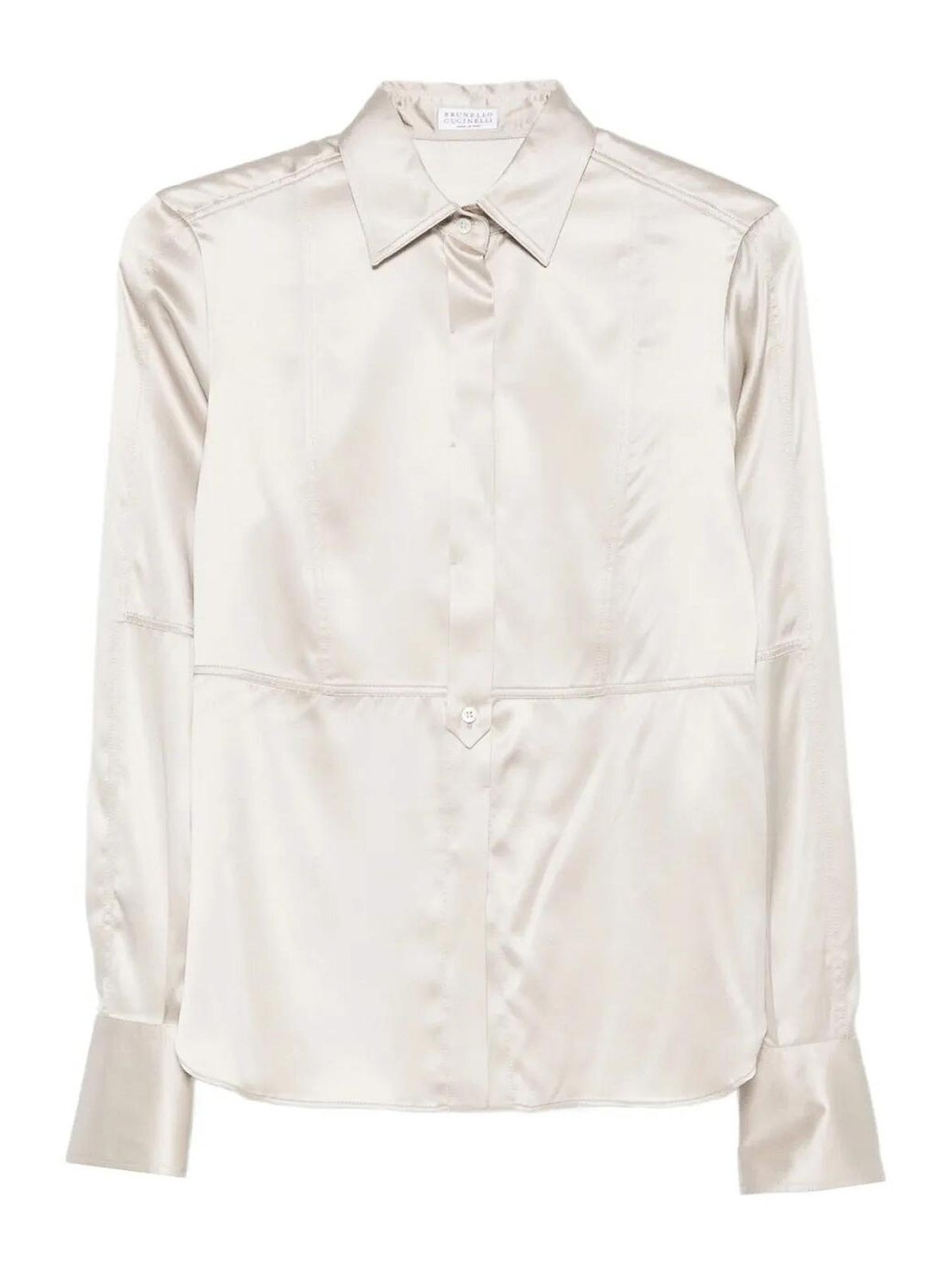 Satin Shirt With Monili