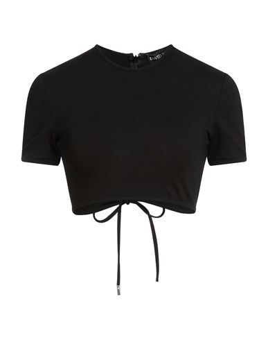 Woman Top Black Size 2 Viscose, Polyamide, Elastane