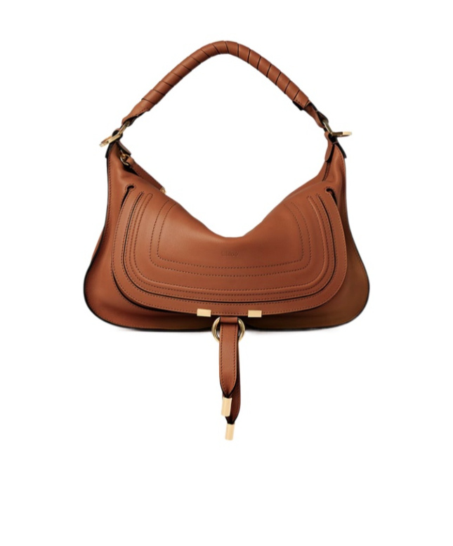 Small Marcie shoulder bag in soft leather
