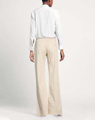 Woman Pants Sand Size 25 Cotton