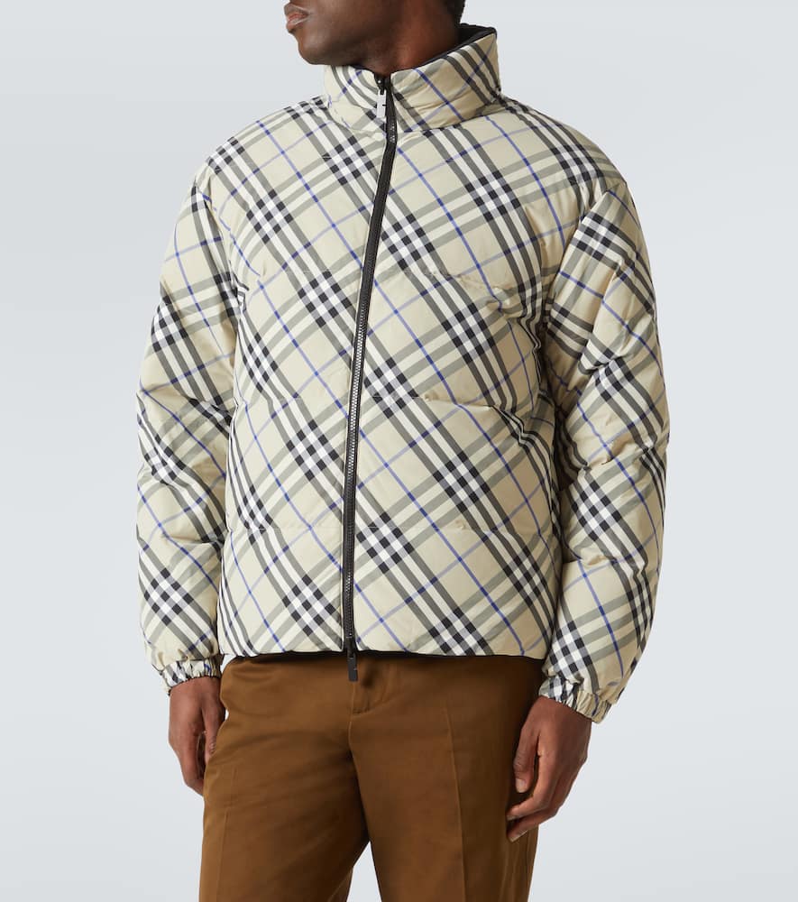 Checked quilted jacket