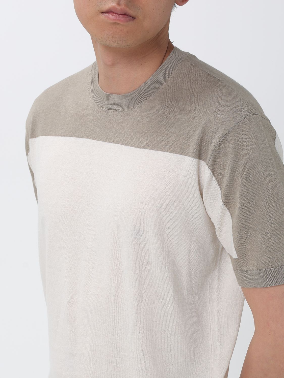 Sweater Men color Yellow Cream