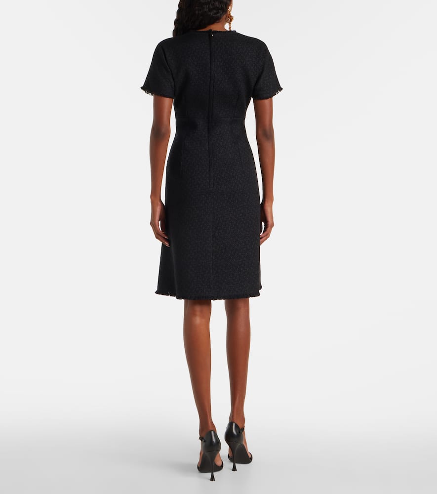 Wool-blend minidress
