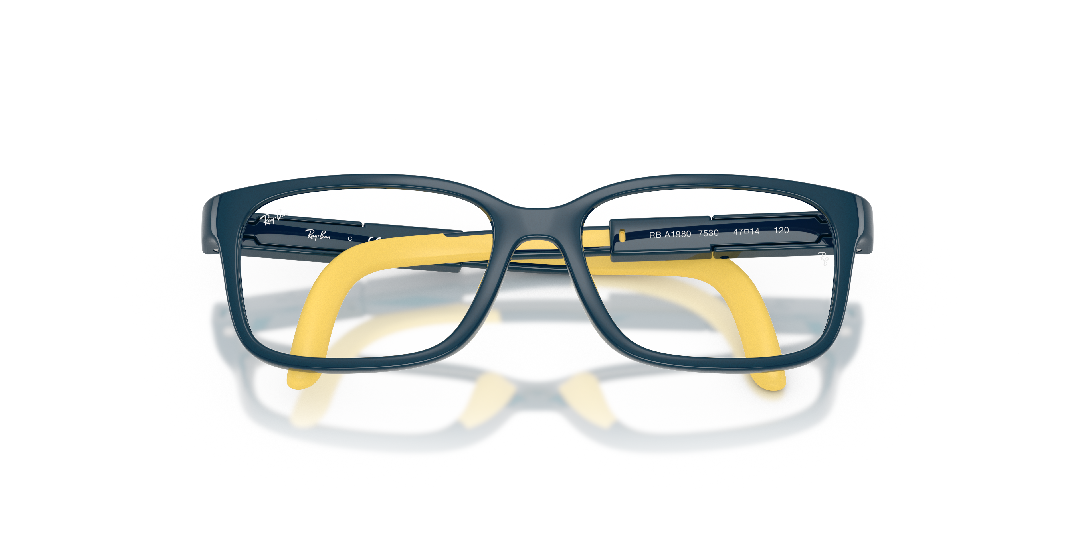 Ray - Ban Bambino Ray - Ban RYA1980 7530 Montature da vista bambino Iniettato Blu Trasparente Pantos Normale