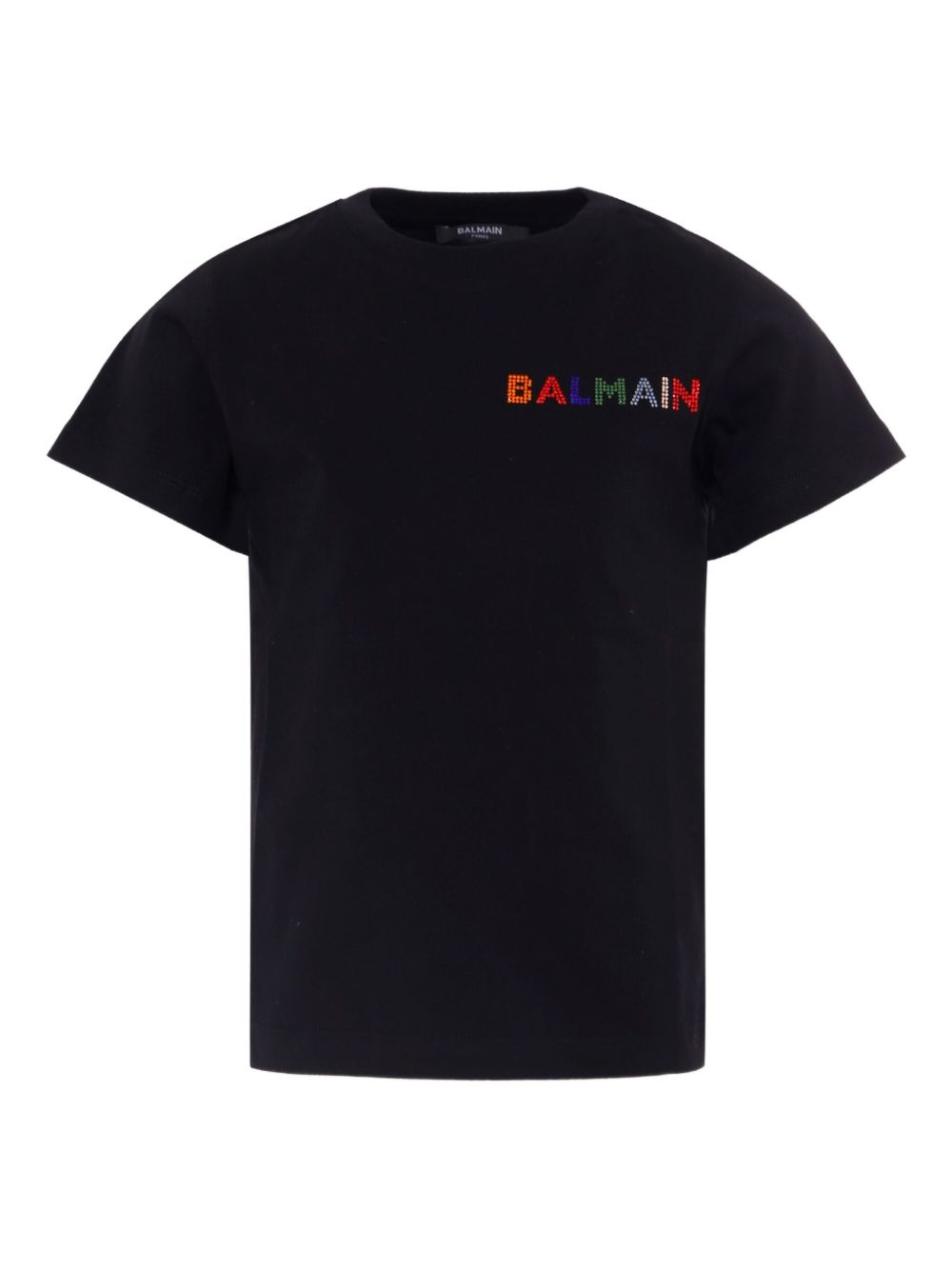 Logo-embroidered T-shirt - Black