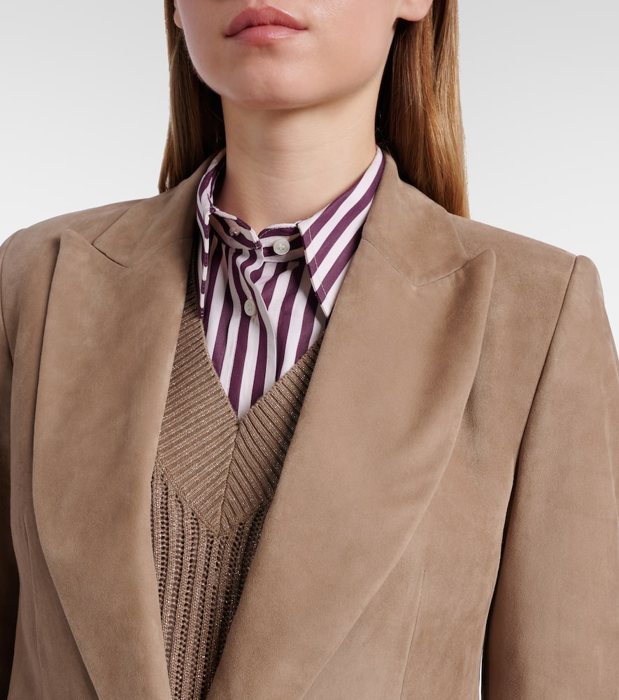 Suede blazer