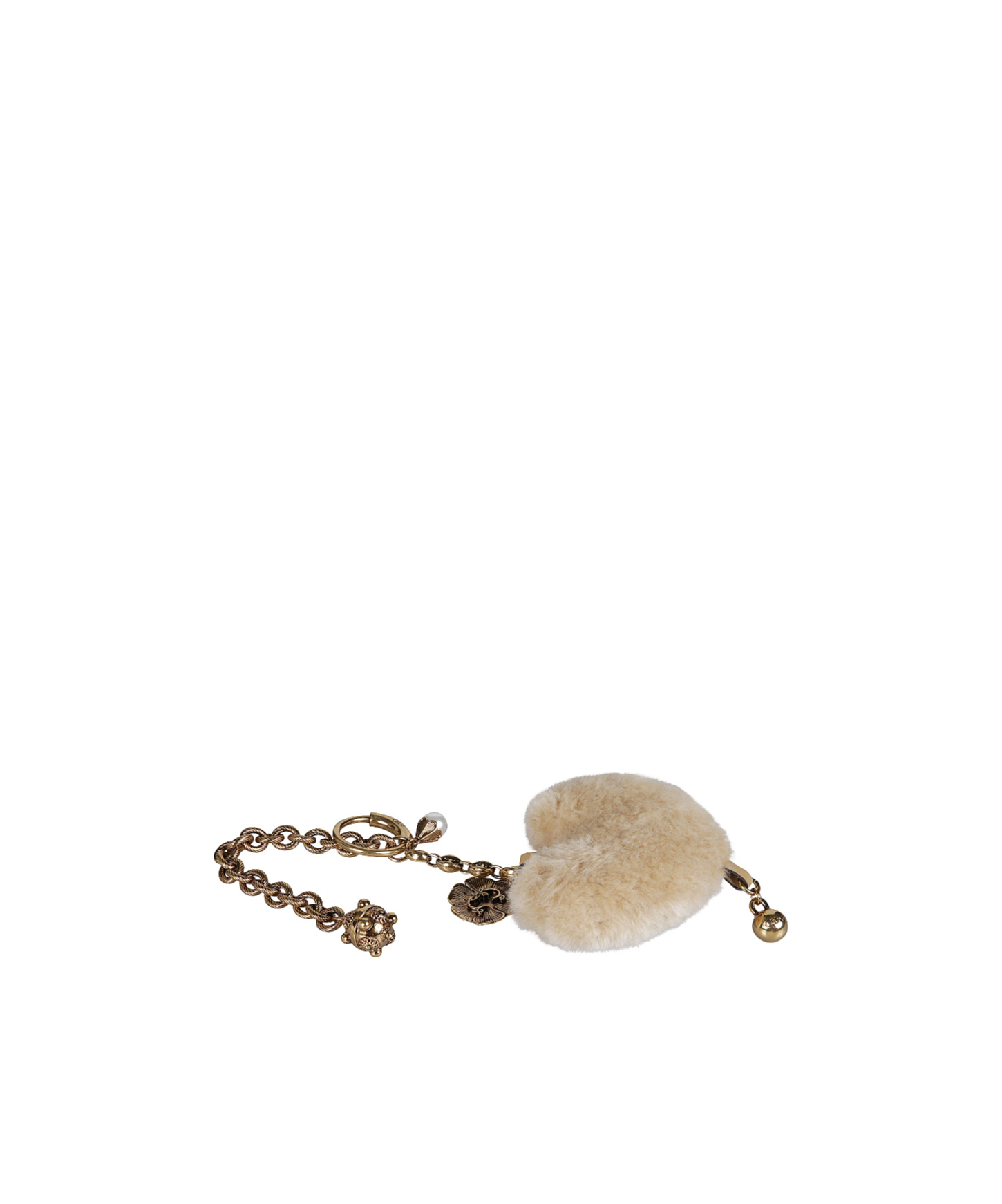 Chloé Symbols Heart Shearling Bag Charm