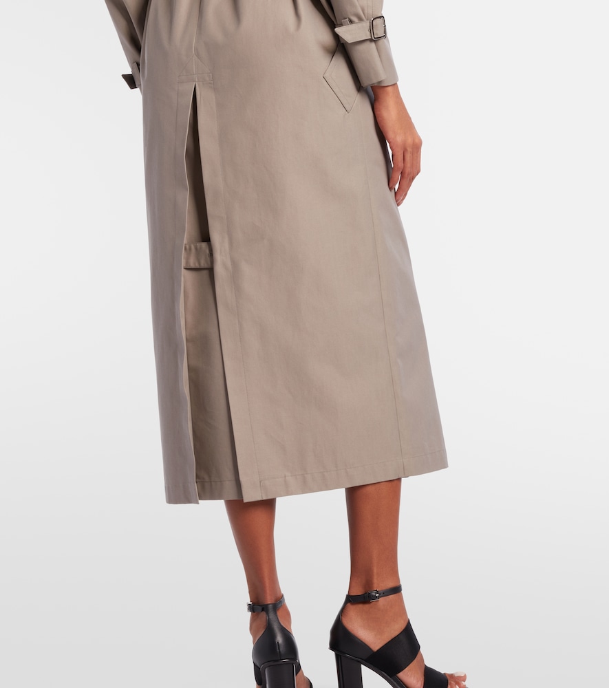 Pancia cotton gabardine trench coat