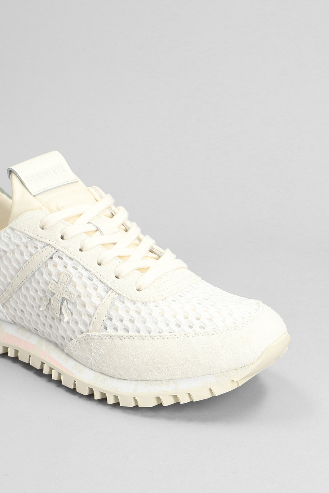Sean Sneakers In Beige Suede And Fabric