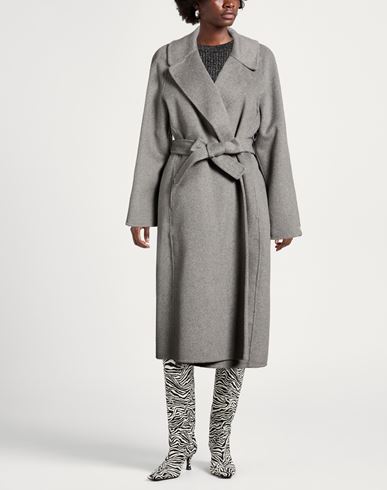 Paltò Fabbrica Woman Coat Grey Size 10 Wool, Polyester