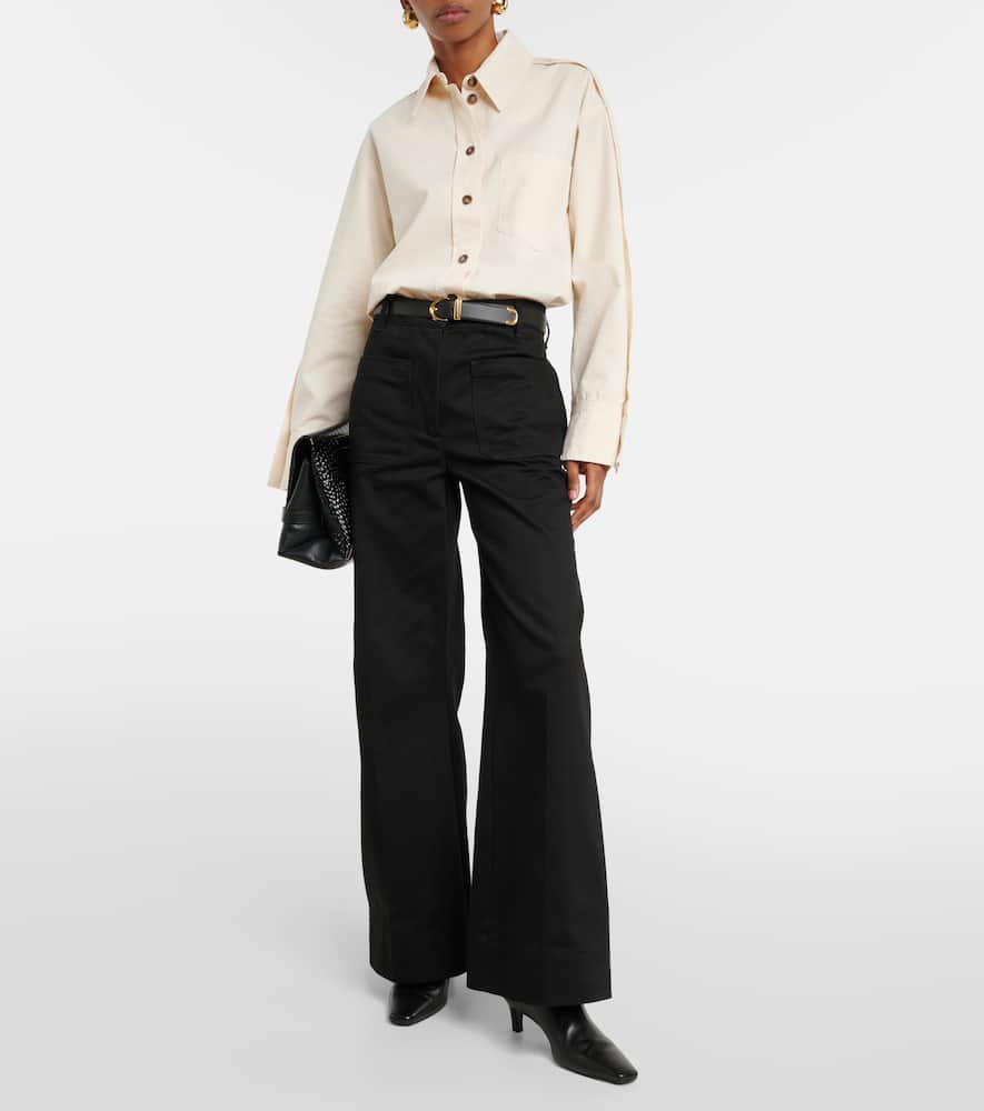 Oversized cotton shirt