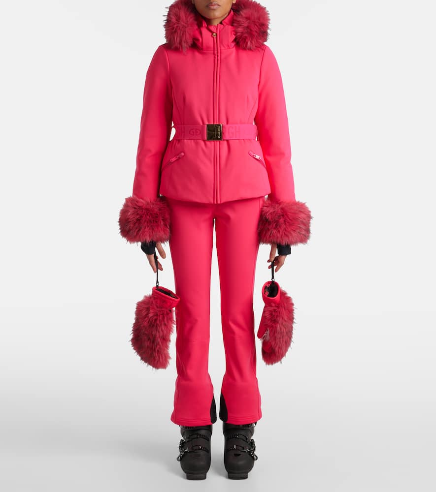 The Giselle faux fur-trimmed ski jacket