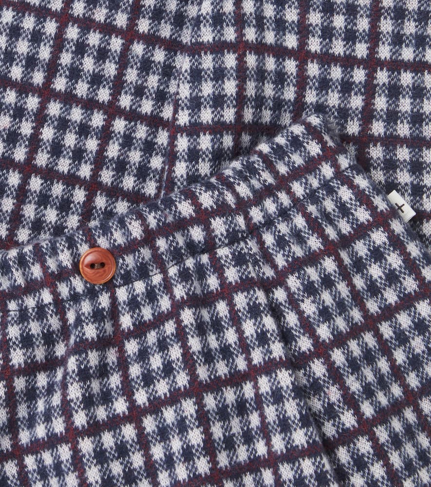 Baby Simon checked cotton-blend pants