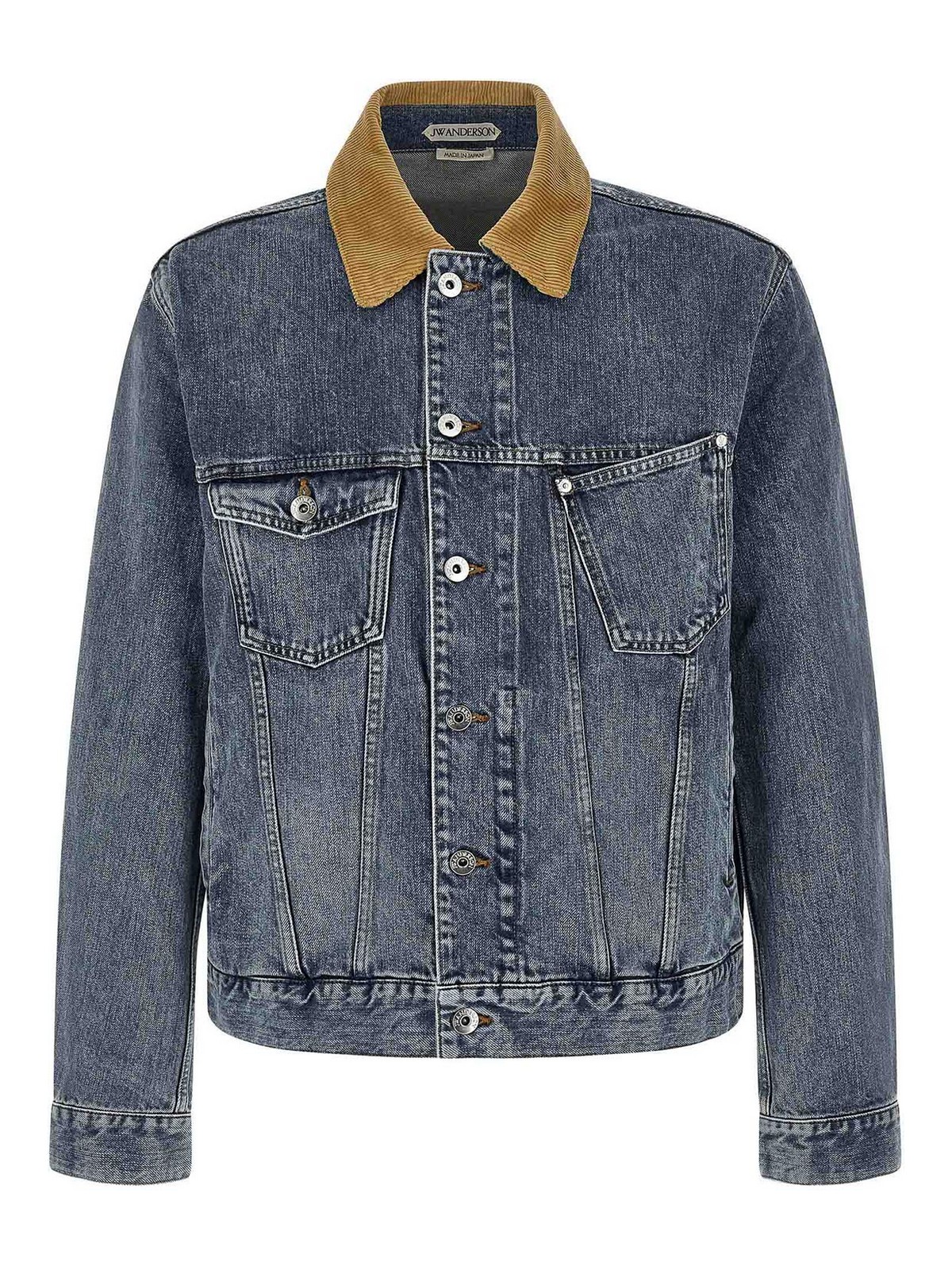 J. W. Anderson Denim Jacket Puffer Jackets Blue