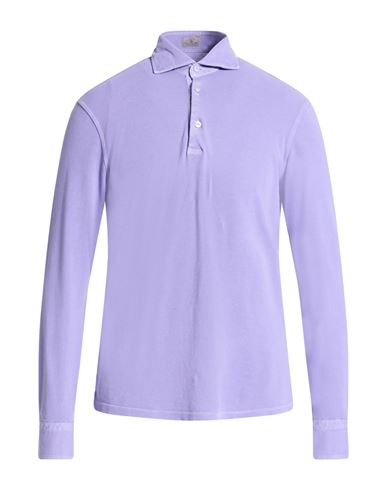 Man Polo shirt Lilac Size M Cotton