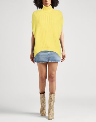 Woman Turtleneck Yellow Size S Virgin Wool