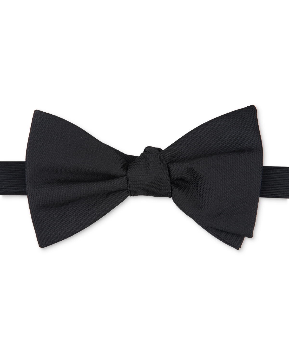 Men's Solid Tuxedo Bow Tie, Created for Macy's - Black
