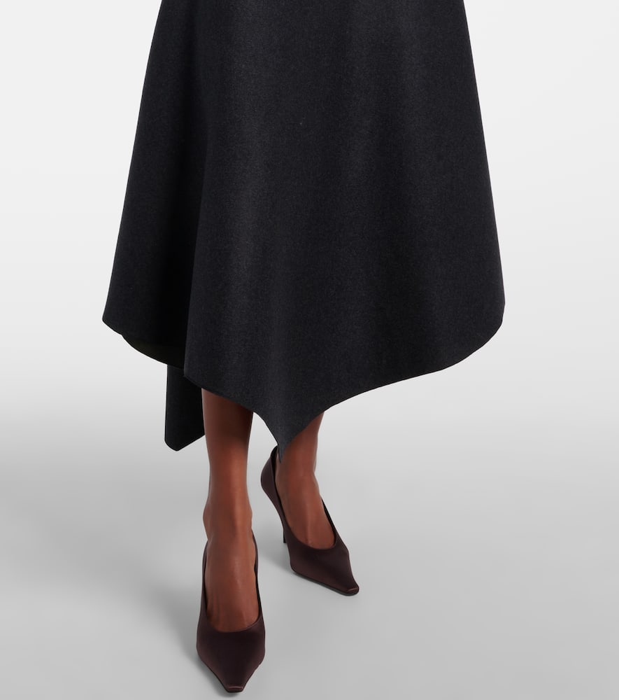 Asymmetric midi dress