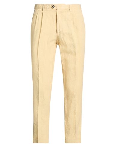 Man Pants Pastel yellow Size 30 Linen