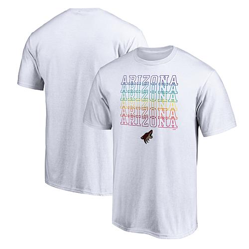 Men's Fanatics White Arizona Coyotes City Pride T-Shirt
