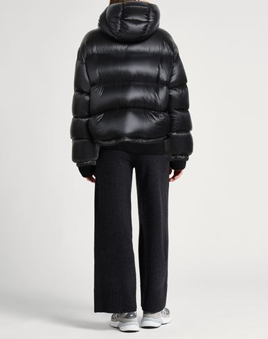 Woman Puffer Black Size L Polyamide, Calfskin