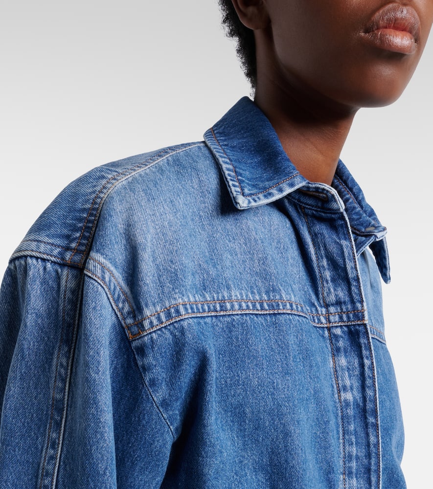 Pevera cropped denim shirt