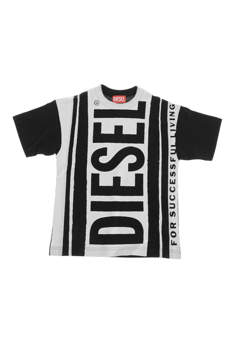 Kids Black Graphic T-Shirt