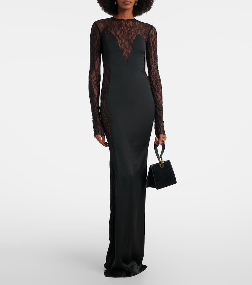 Silk lace gown