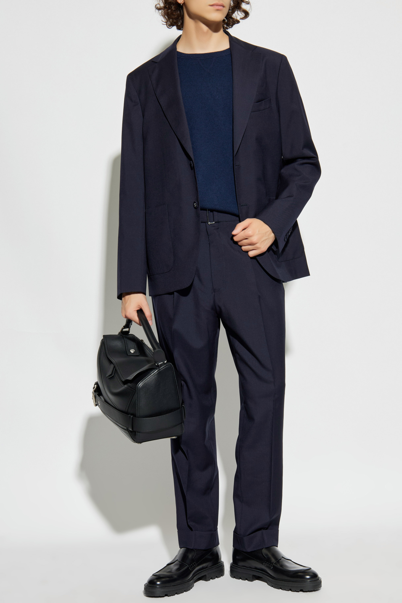Wool Blazer ‘Arthus’, Men's, Navy Blue
