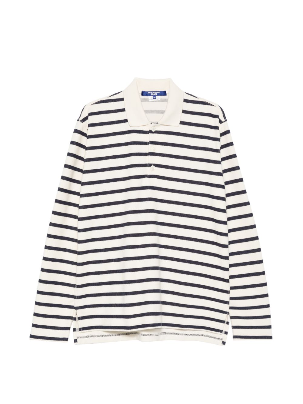 Striped cotton polo shirt