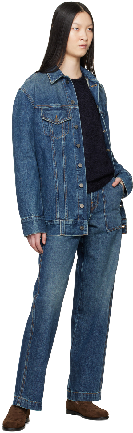 KHAITE Blue 'The Hewitt' Jeans