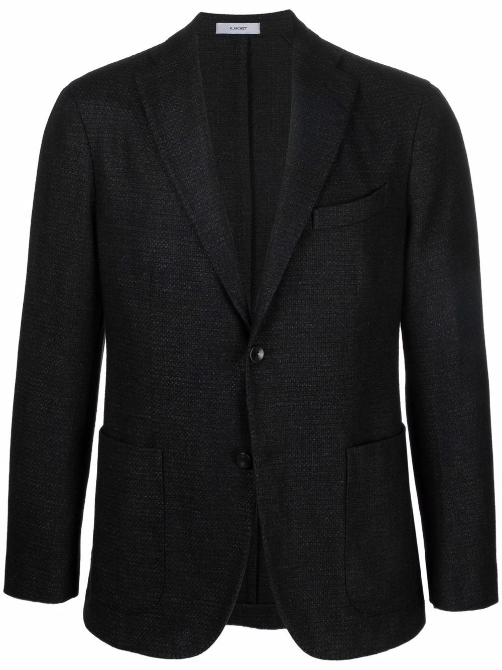 Notched-lapels single-breasted blazer - Grey