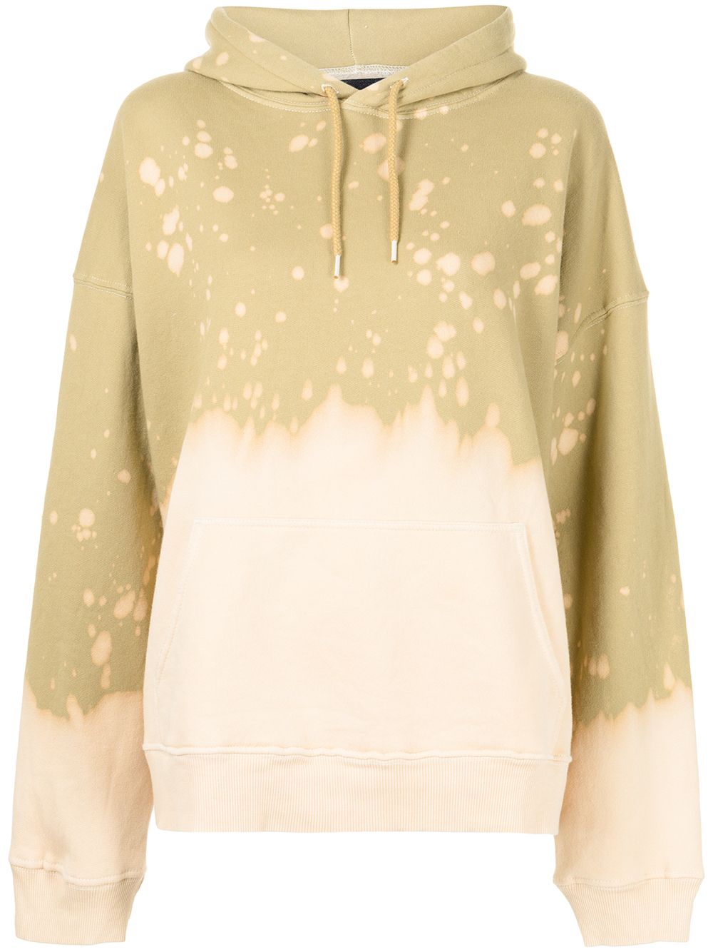 The King abstract-print hoodie - Green