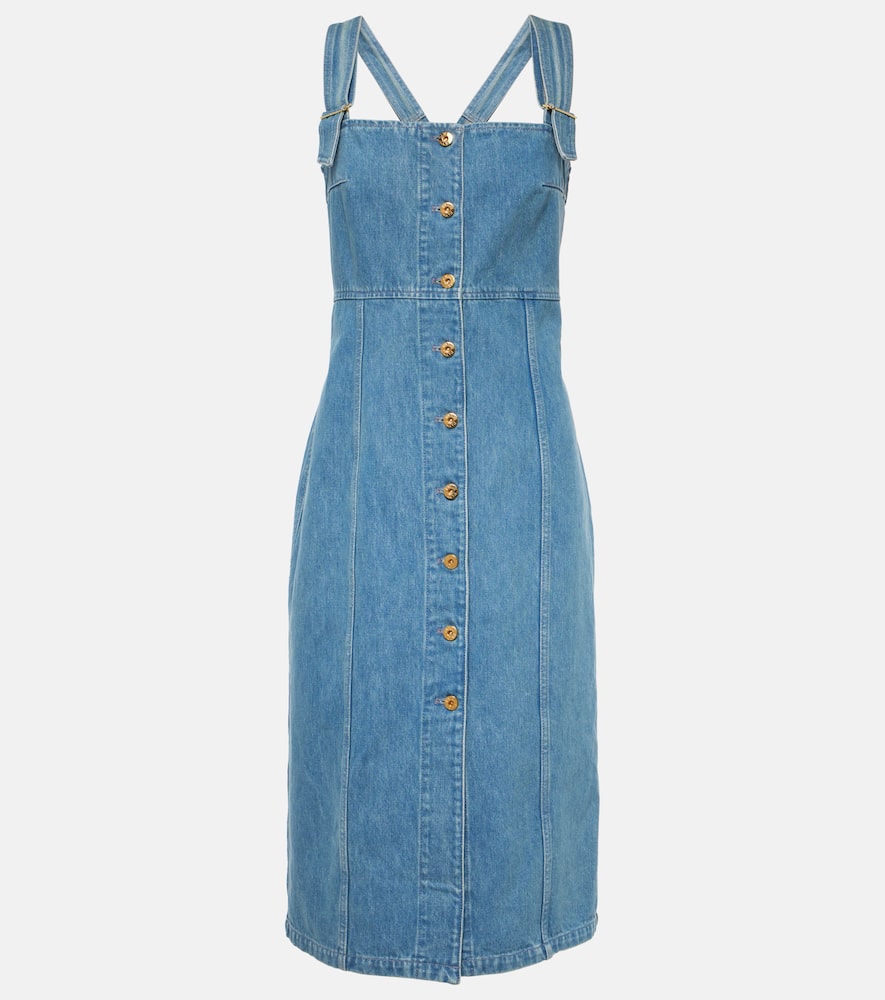 Denim midi dress