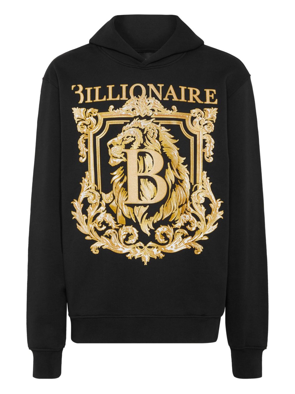 Logo-print hoodie - Black