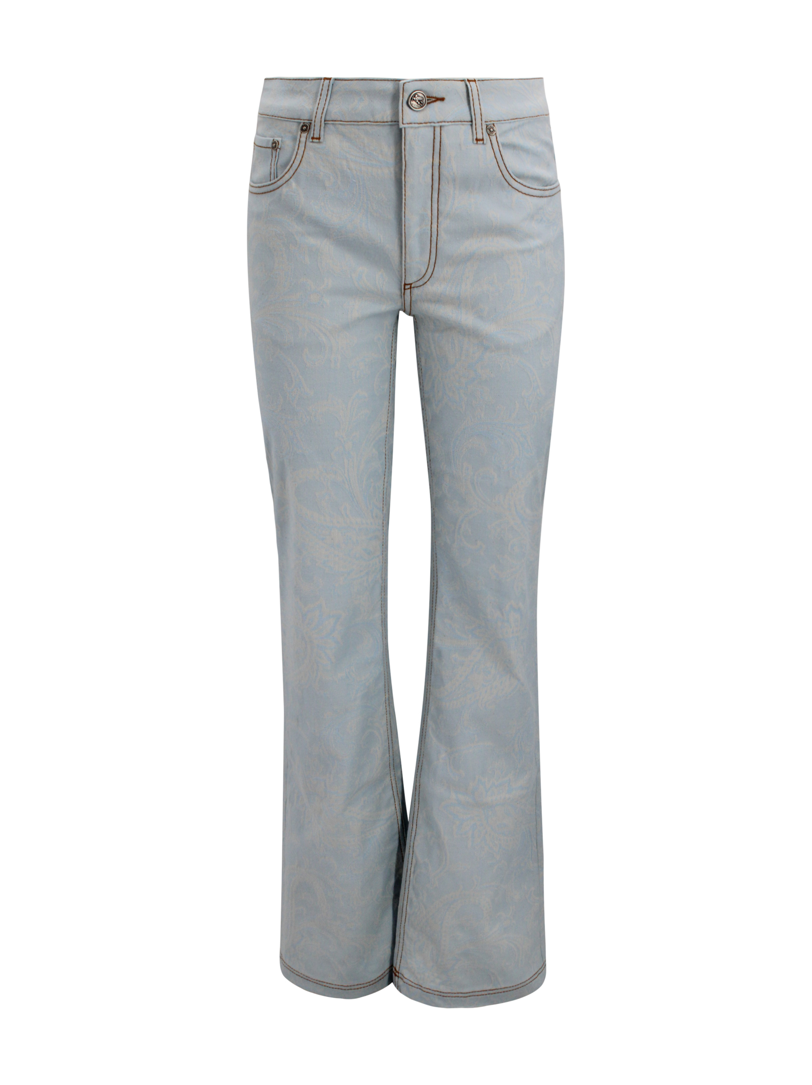 Jeans With Paisley Pattern