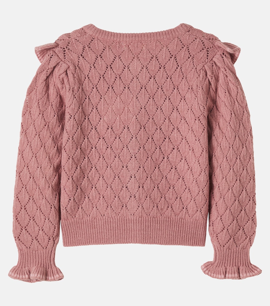Azur ruffled cardigan