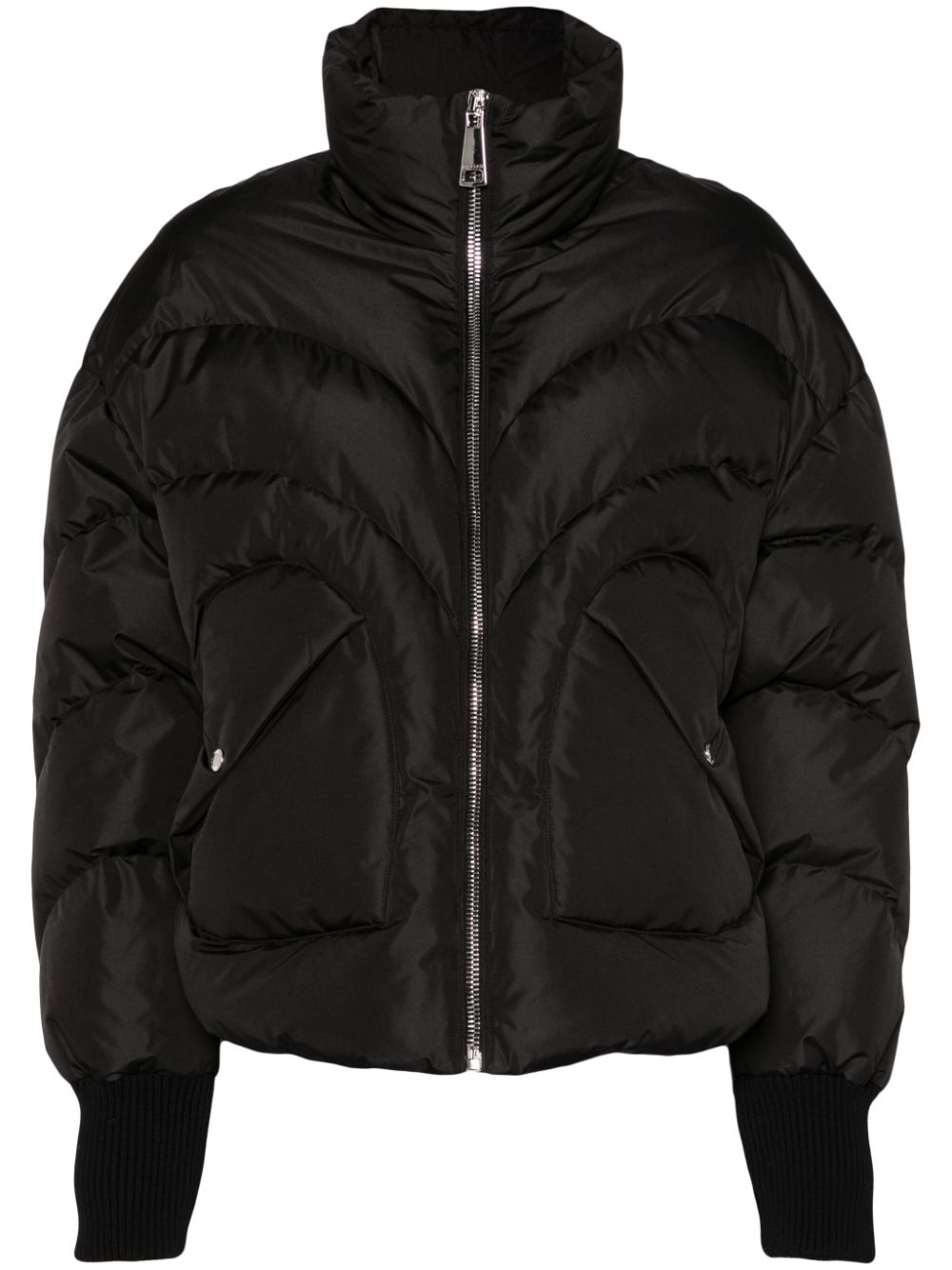 Stand-up collar zip jacket - Green