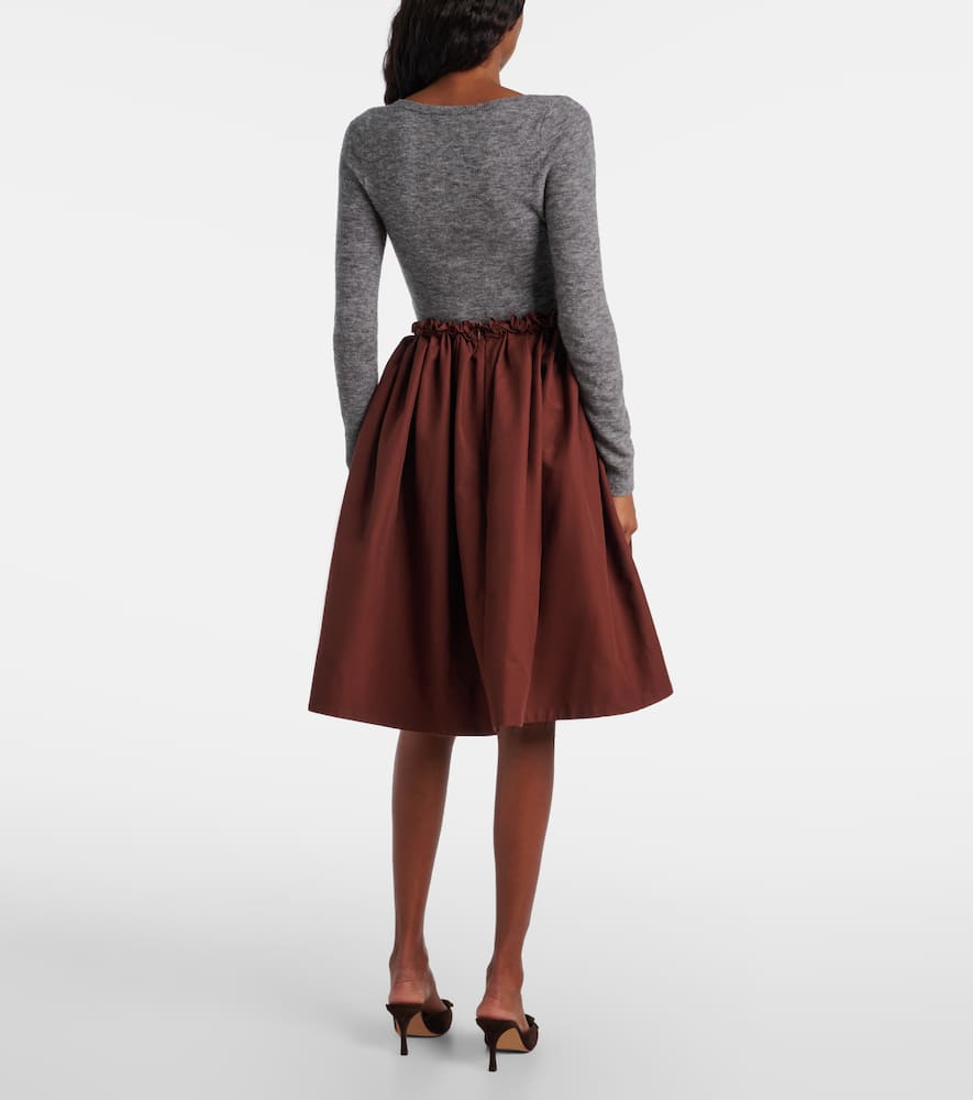Logo wool-blend bodysuit