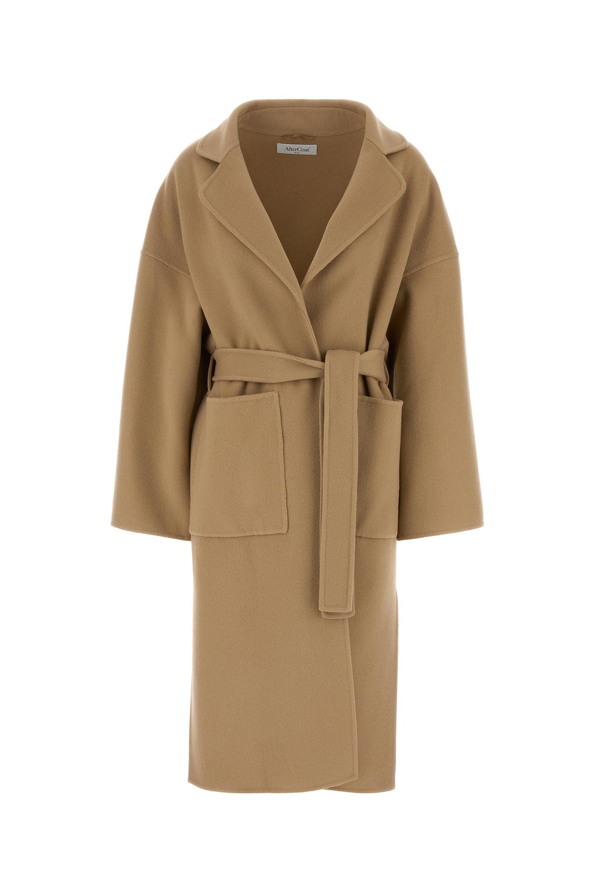 AFTERCOAT Camel wool blend coat